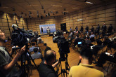 IAEA Director General Yukiya Amano briefs members of the international media during the Ministerial Conference on Nuclear Safety held at IAEA headquarters in Vienna, Austria, 20 June 2011.