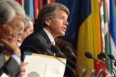 IAEA Deputy Director General David Waller addressing delegates at the Conference. (Credit: D. Calma/IAEA)