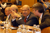 The second day of talks yielded an agreement on key points. Photo Credits: Dean Calma/IAEA Oct 2002