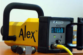 An important new member of the Action Team, "Alex", is used to analyse the composition of metals. September 2002

Photo Credits: Dean Calma/IAEA 