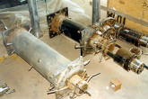 Centrifuges that could be used to separate high-grade uranium
from natural uranium were found in a warehouse near Tuwaitha.
Photo Credits: Action Team 1991-1998/IAEA 