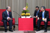  IAEA Director General Yukiya Amano meeting with Mr. He Yu, Chairman of the Board of the China Guangdong Nuclear Corporation, Shenzhen, China, 24 October 2011. (Photo: China Guangdong Nuclear Corporation).