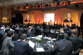 IAEA Director General Yukiya Amano delivering the keynote address at the Biennial General Meeting of the World Association of Nuclear Operators (WANO),  Shenzhen, China, 24 October 2011.