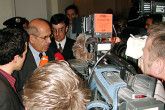IAEA Director General Mohamed ElBaradei briefs the international media. (Photo Credit : Calma/IAEA) 