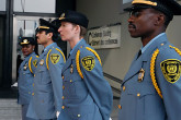 Members of the UN Security wait for the arival of the UN Secretary-General.