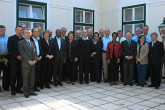 Session participants gather in Baden, where meetings were held on a range of issues.