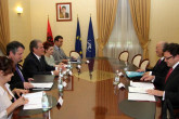 IAEA Director General Yukiya Amano with H.E. Mr. Sali Berisha, Prime Minister of the Republic of Albania.