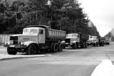 Trucks queue to enter the buryakivka facility. Until recently the site was receiving roughly 15,000-17,000 cubic metres of waste per year, but the annual load rose last year to two or three times that amount because of excavation and other preparatory work for the New Safe Confinement shelter for Unit 4.