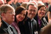 Smiles beam from IAEA staff.