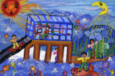 <p>'HONOURABLE MENTION, Energy in our World Children's Painting Competition'</p>Pristavu Adrian Emanual, 9 years old (Romania)