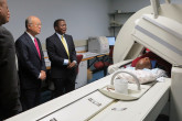 IAEA Director General Yukiya Amano tours the Steve Biko Memorial Hospital during his official visit to South Africa on 19 March 2015.