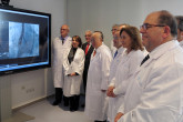 IAEA Director General Yukiya tours the  Department of Nuclear Medicine at San Carlos University Hospital, on 26 October 2015 during his official visit to Spain. 