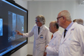 IAEA Director General Yukiya tours the  Department of Nuclear Medicine at San Carlos University Hospital, on 26 October 2015 during his official visit to Spain. 