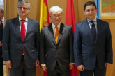 IAEA Director General Yukiya Amano met with  Mr Ignacio Ybáñez, Secretary of State at the Ministry of Foreign Affairs and Mr. Nasser Bourita, Secretary General of Moroccan Foreign Ministry, on 26 October 2015,  at the opening of the Joint Nuclear Security Exercise “Gate to Africa” between Spain and Morocco. 
