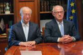 IAEA Director General Yukiya Amano met with Mr Fernando Marti Scharfhausen, President of the CSN, on 27 October 2015 during his official visit to Spain. 