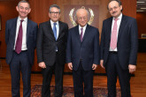 IAEA Director General Yukiya Amano meets Gerassimos Thomas, Deputy Director General for Energy, European Commission, and his delegation on 22 January 2015 at the IAEA Headquarters in Vienna, Austria.