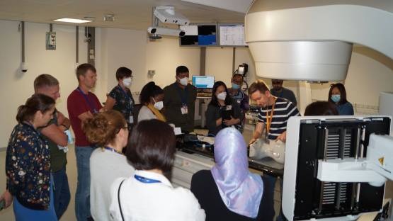 Participants at the training course on quality assurance for radiation oncology visited the IAEA Dosimetry Laboratory in Seibersdorf, Austria, July 2022. (Photo: A.Dimitriadis/IAEA)