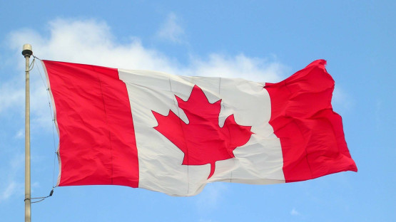 Flag of Canada. 