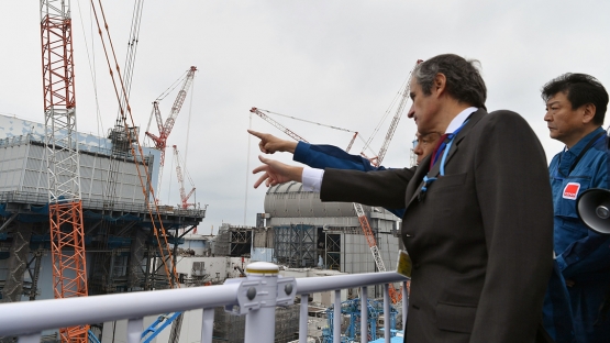 Grossi visiting Fukushima in February 2020