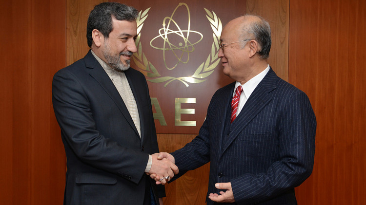 Yukiya Amano and Seyyed Abbas Araghchi